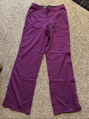 Grey's Anatomy Plum Scrub Pants with Elastic Waist